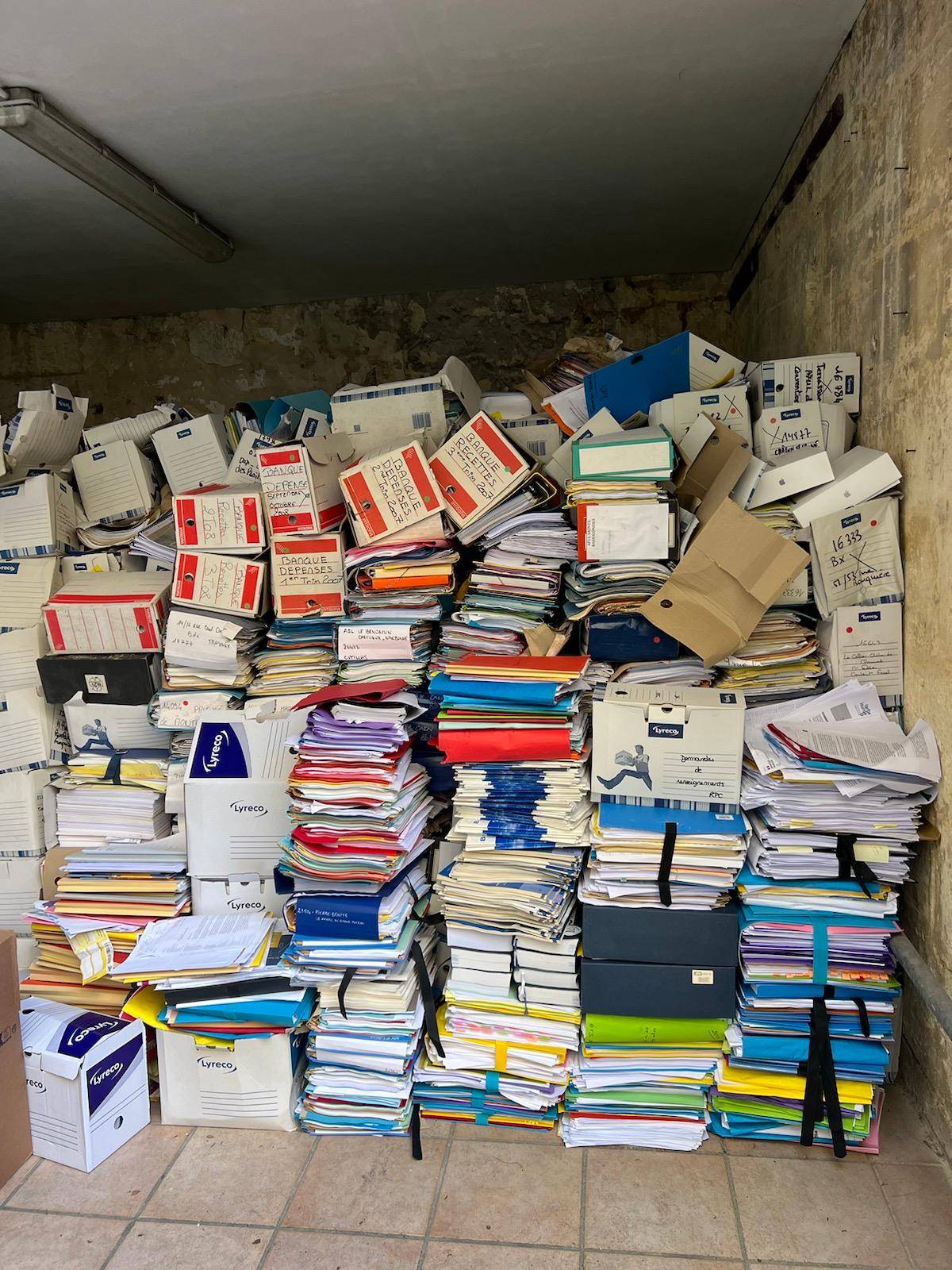 Archives collectées par RecyclExpert à Bordeaux en Gironde