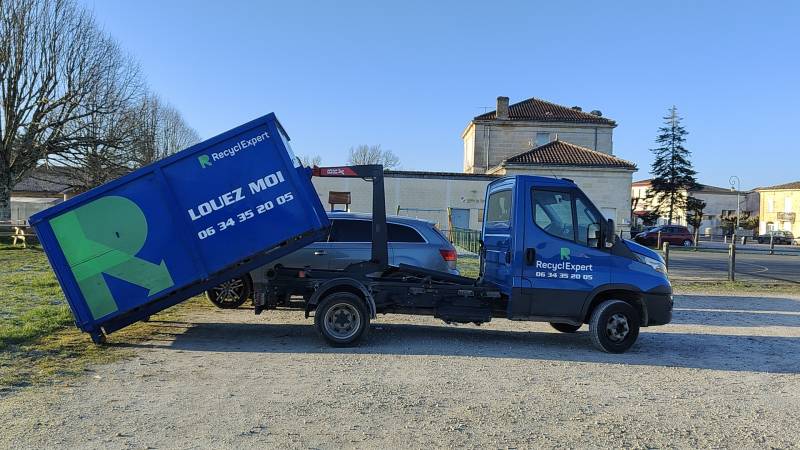 Location de benne pour évacuation de déchets sur Saint Loubès Près de Bordeaux en Gironde