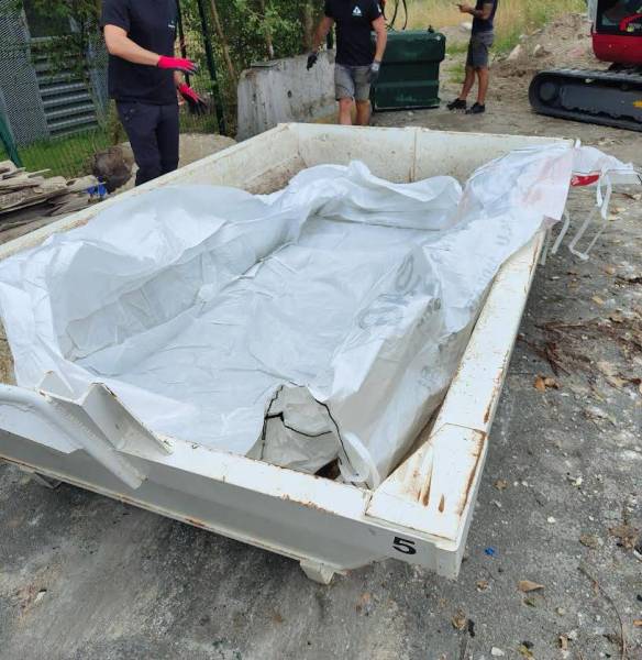 Collecte d’amiante par RecyclExpert chez un particulier en Gironde 