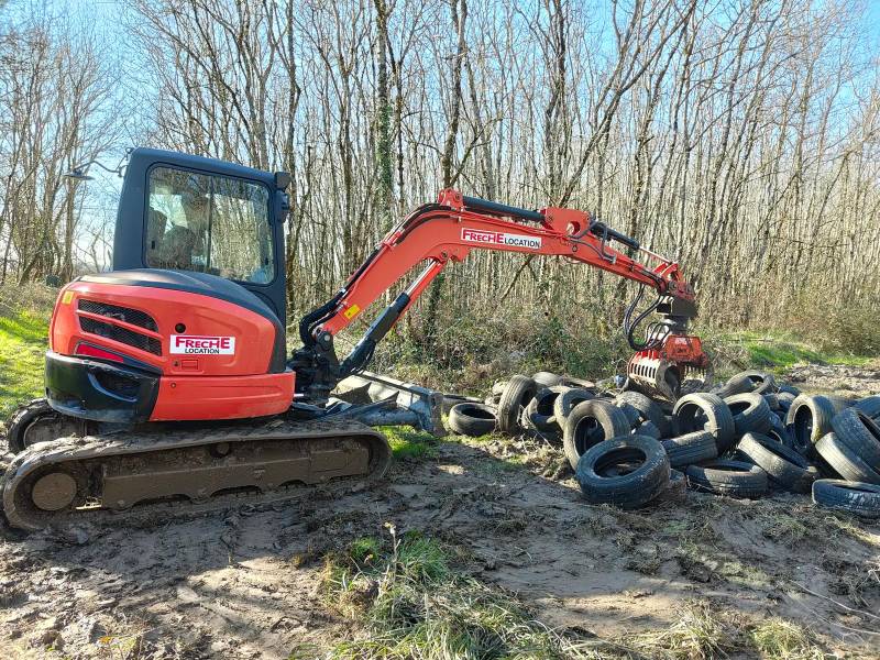 évacuation de déchets issues de dépôts sauvages à Pessac en Gironde 