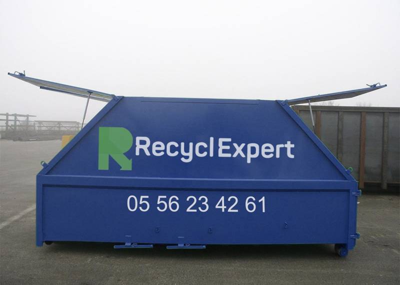 Benne fermée et compartimentée 15M3