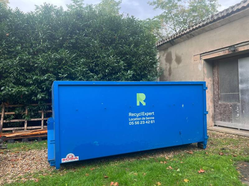 benne dechets vert bouliac en gironde 